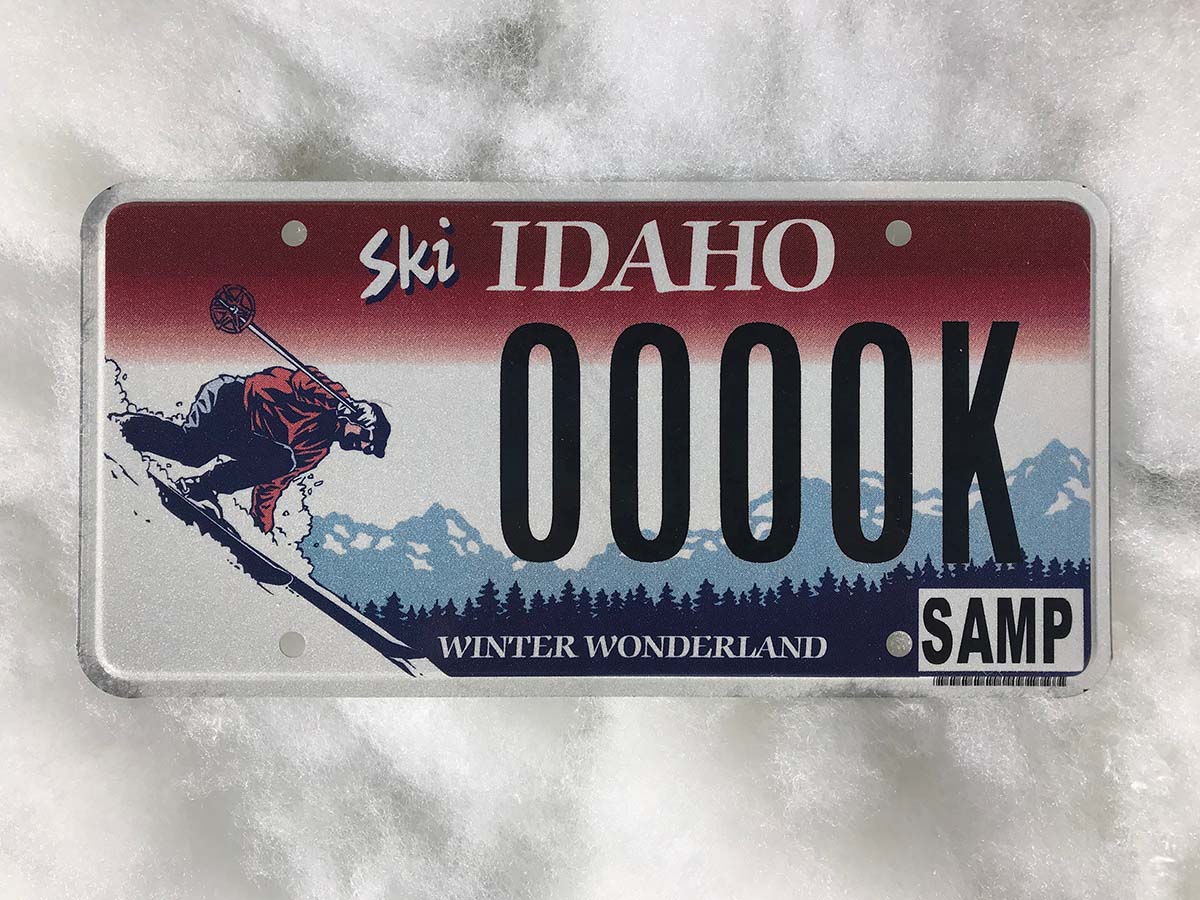 SkiIdaho LicensePlate